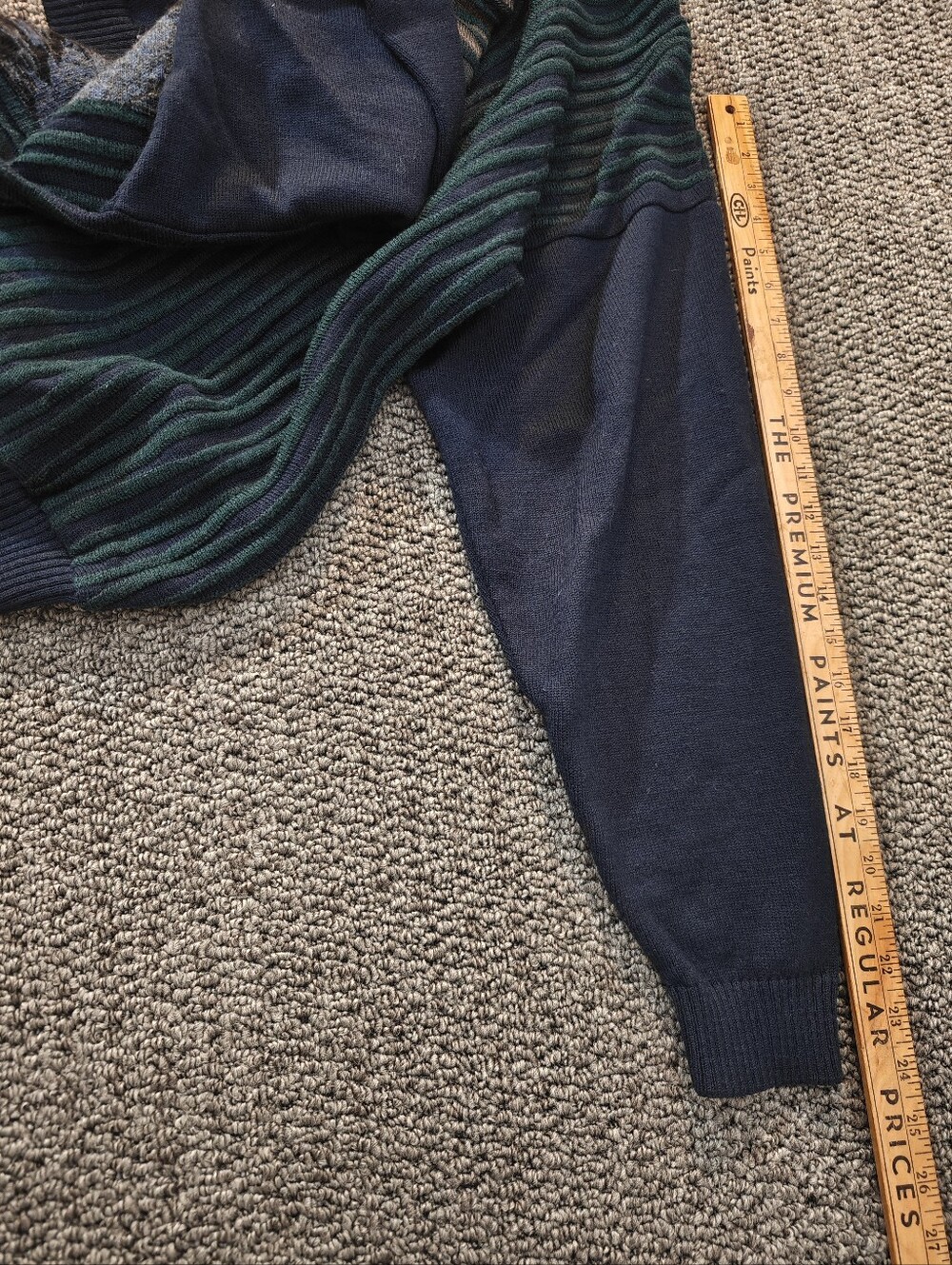 Tosani Vintage Men's Wool Blend Coogi-style Crewneck Sweater Size M - Picture 8 of 8